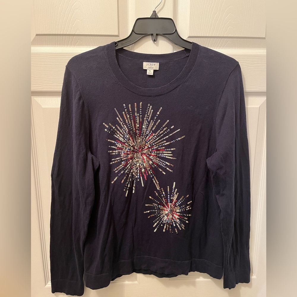 J.Crew sequin fireworks sweater